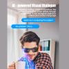 Asixxsix AI Translation Smart Glasses, Smart Translation Glasses Touch Control Bluetooth Sunglasses with Translator, 4K Camera Glasses for Men Women, Travel Meeting Trade Business view 3