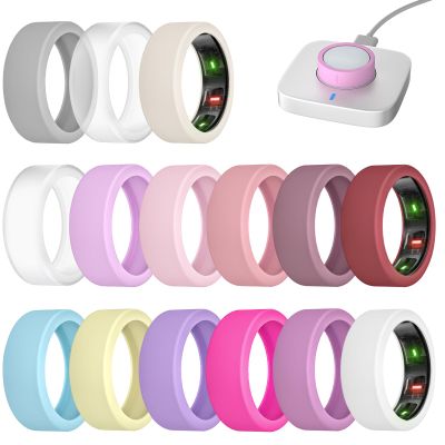15 Pack Cover Compatible with Oura Ring Gen 4/ Gen 3 Horizon/Gen 3 Heritage - Charging Directly with Protector, Anti-Scratch Elastic Thin Silicone Case for Men Women Working Out