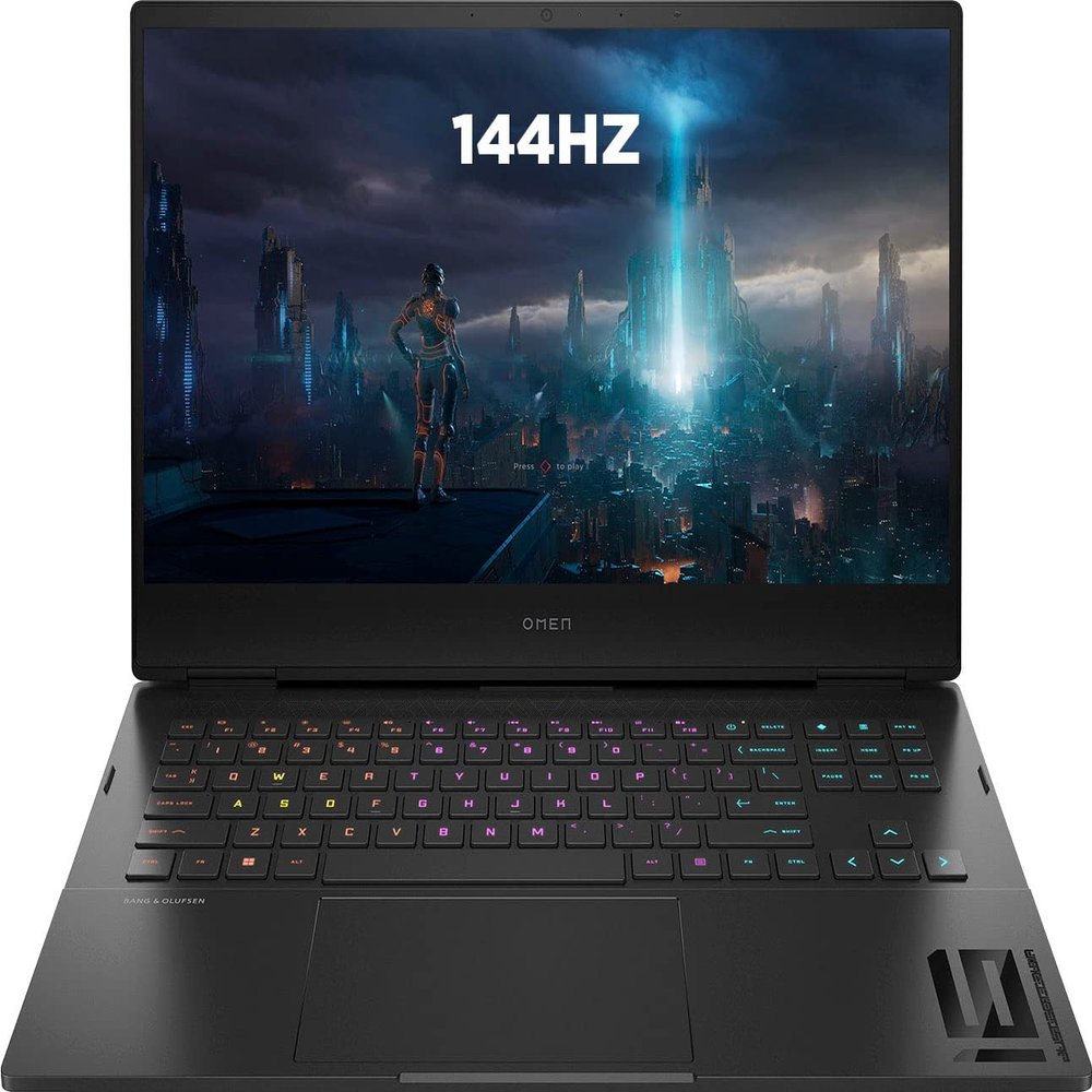 HP Omen Gaming Laptop 16.1" 144Hz FHD IPS Display AMD Ryzen 7 6800H 8-Core 16GB DDR5 1TB SSD NVIDIA GeForce RTX 3060 6GB GDDR6 Wi-Fi 6E 4-Zone RGB Backlit Keyboard 720p HD Camera Win11 Home