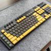 Custom Periodic Table of Elements Keycaps,PBT+PC Material Suitable for Logitech G915 G815 TKL Mechanical Keyboard,Only Keycaps (Yellow Transparent Black 109 Full Key) view 2