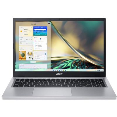 Acer Aspire 3 15 Personal Laptop, 15.6" 1920x1080 IPS 300 nits, AMD-4 Core AMD Ryzen 3 7320U, 8GB 5200MHz LPDDR5, 512GB SSD, Win10 Pro, Wi-Fi 6, Bluetooth 5.1, 720p HD Camera, Pure Silver