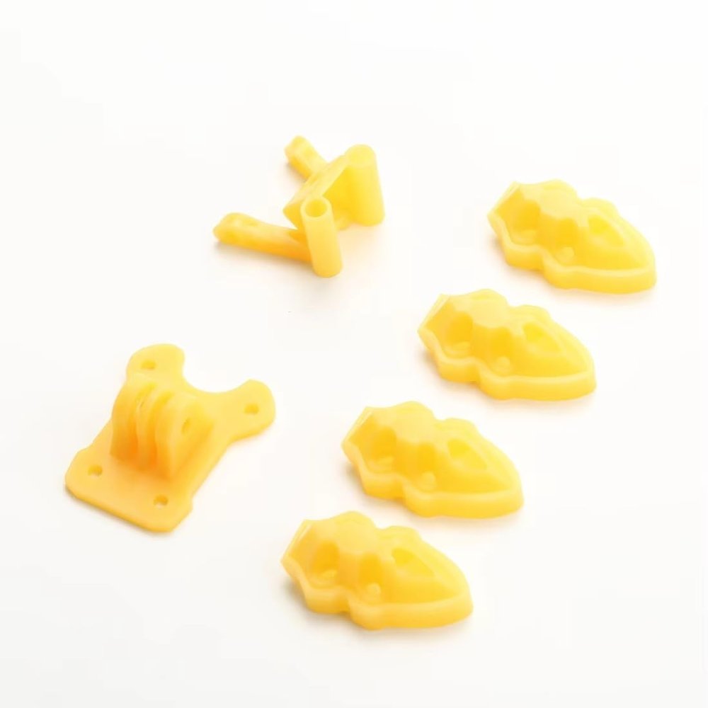 AcvBhJ 3D Printed TPU Parts For Camera Mount Motor Mounting Base For FPV Mark4 HD 5/6/7/8/9inch Drone Frame(Yellow)