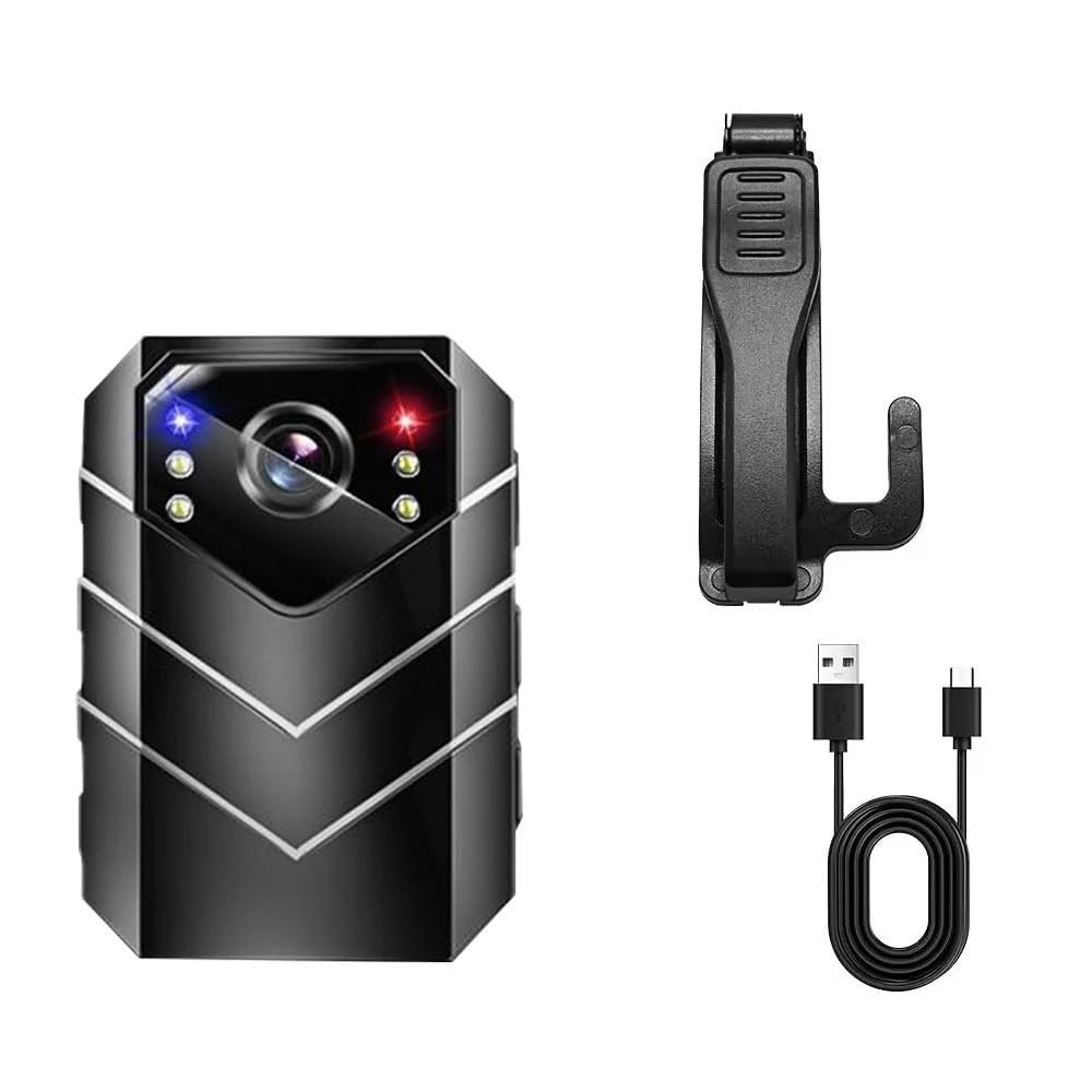 Zocxielr Body Camera, Mini Body Camera Full HD Night Vision Video Recorder Sports DV Security Site Enforcement Camcorders (Z2 B)
