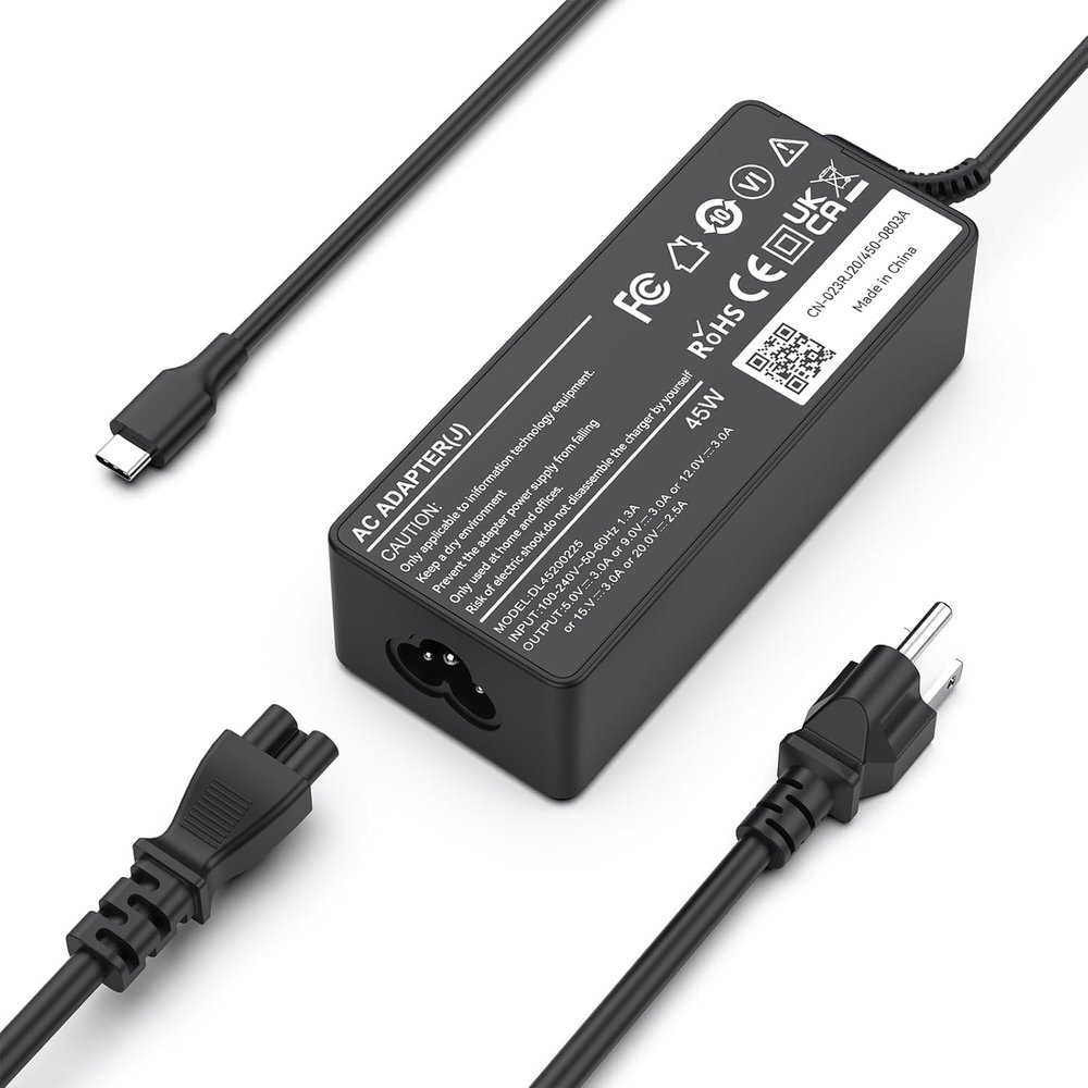 100 Pack LJO-EEIH 45W USB-C Chromebook Charger Compatible with HP Chromebook Dell Latitude Acer Asus Lenovo Samsung Laptop;Universal USB C/Type C Power Adapter for More Device Type C Fast Charging