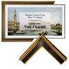 Stylespace Gold&Black TV frame 65" (Gilded Noir, 65-LS03) - Compatible ONLY with Samsung The Frame TV and Pro TVs (Fits 2021-2026 models, 65LS03A/B/C/D/FA/FW/HE/HW) view 1