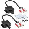 SATUY 2Pcs Universal Car RCA Level Controller Amplifier, RCA Bass Knob view 1