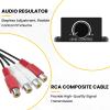 SATUY 2Pcs Universal Car RCA Level Controller Amplifier, RCA Bass Knob view 4
