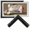 Stylespace Black TV frame 65" (Baroque Noir, 65-LS03) - Compatible ONLY with Samsung The Frame TV and Pro TVs (Fits 2021-2026, LS03A, LS03B,LS03C,LS03D,LS03FA,LS03FW) view 1