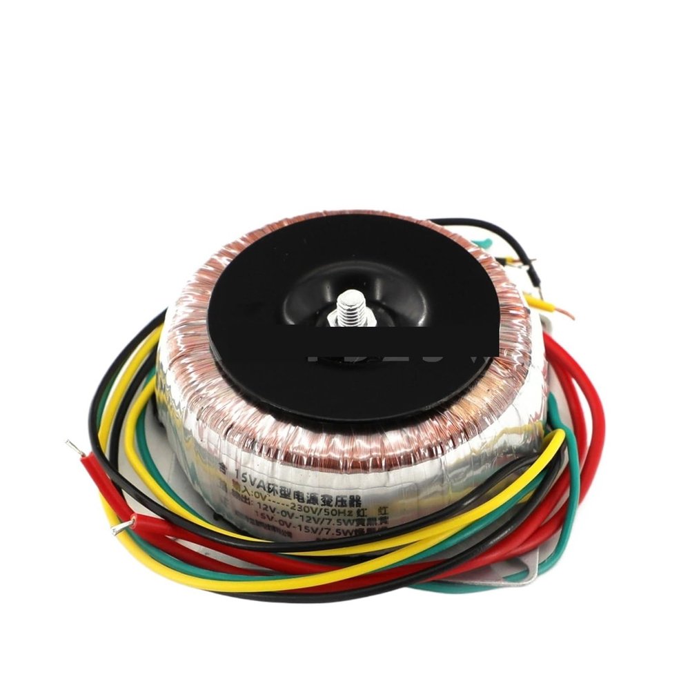 1PCS 15VA Pure Copper 15W Toroidal Transformer 15V-0-15V 12V-0-12V for Preamplifier
