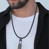 HonLanful Neck Strap Compatible with PLAUD NotePin AI Voice Recorder Necklace Accessories Metal Stainless Steel for Women Men (black) view 3
