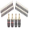 10pcs/5pairs Gold Plated Pure Copper Banana Plugs Speaker Adapter Screw Speaker Audio Connectors(10 Black) view 1