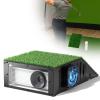 Golf Simulator Projector Cover Enclosure with Turf - Heavy Duty Floor Mounted Golf Sim Enclosure with Quiet Cooling Fan- Total Protection for Your Simulation Setup view 1