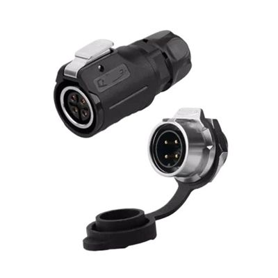 4-pin M16 size power connector female and male socket IP67