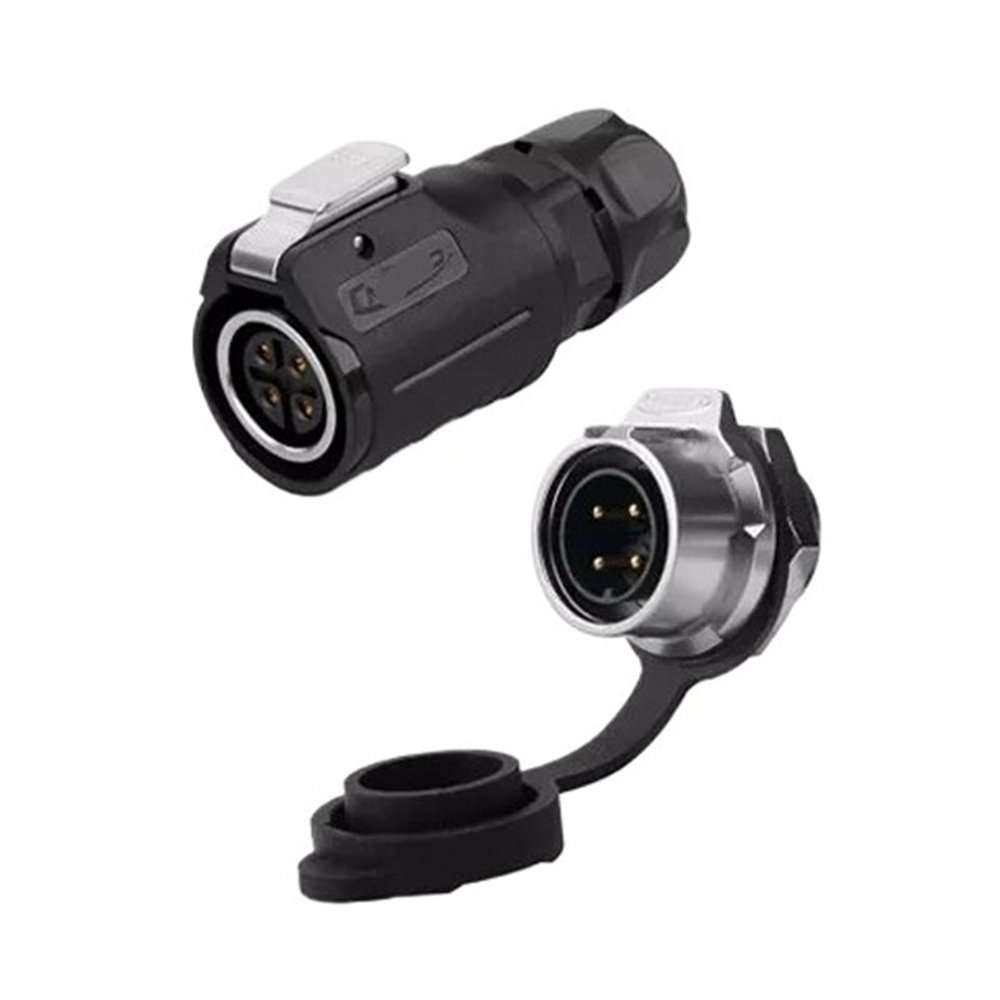 4-pin M16 size power connector female and male socket IP67