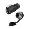 4-pin M16 size power connector female and male socket IP67 view 1