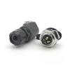 4-pin M16 size power connector female and male socket IP67 view 2