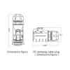 4-pin M16 size power connector female and male socket IP67 view 4