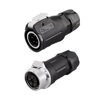 5-pin M16 size power connector cable to cable outdoor waterproof IP67