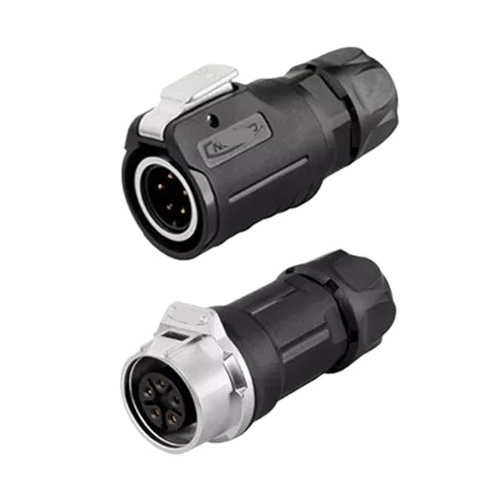 5-pin M16 size power connector cable to cable outdoor waterproof IP67