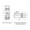 5-pin M16 size power connector cable to cable outdoor waterproof IP67 view 4