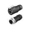 3 pin M16 size power connector cable to cable IP67 view 1