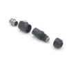 3 pin M16 size power connector cable to cable IP67 view 3