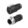 7-pin M16 size power connector, cable to cable, outdoor waterproof IP67 view 1