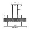 CHENWMZ Universal TV Stand, Fits 60-100 Inch TV Stand Bracket - Ceiling TV Mount Bracket, Adjustable Tilt TV Ceiling Mount, with Loading 100kg/220 Lbs (Black) view 2
