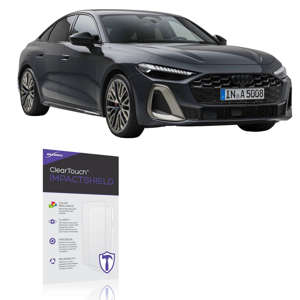 BoxWave Screen Protector Compatible With Audi 2026 A5 Sedan Instrument Display (11.9 in) - ClearTouch ImpactShield (2-Pack), Impenetrable Screen Protector Flexible Film