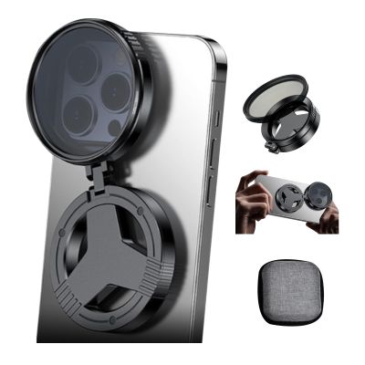 52mm Phone Lens CPL Polarizer Filter for iPhone,Samsung and Other Smart Phones,Retractable Magnetic Mount Adapter, HD Multi-Coated SLR Lens Grade Optical Glass, Phone Lens Accessories
