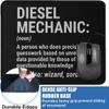 Diesel Mechanic Funny Definition Mouse Pad, Black, Anti-Slip Rubber Base, Washable, 9.5x7.9 Inches Mechanical Engineering Mousepad view 2