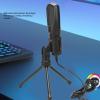 Cuifati Gaming USB Microphone for PC, RGB Condenser Mic with Tripod Stand, Noise Reduction Computer Mic for Gaming Streaming Podcasting Recording view 3