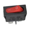 KCD1 Rocker Switch, Black, Super Thin 10x22mm, 2-Pin NO/Off Configuration, Small Instrument Power Switch, 5 Pack (Black) view 1