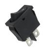 KCD1 Rocker Switch, Black, Super Thin 10x22mm, 2-Pin NO/Off Configuration, Small Instrument Power Switch, 5 Pack (Black) view 2