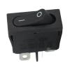 KCD1 Rocker Switch, Black, Super Thin 10x22mm, 2-Pin NO/Off Configuration, Small Instrument Power Switch, 5 Pack (Black) view 3
