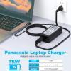 110W 15.6V 7.05A CF-AA5713A M2 CF-AA5713A M1 Power Charger Fit for Panasonic Toughbook CF-19 CF-31 CF-33 CF-52 CF-53 CF-54 CF-74 Laptop AC Adapter with Power Cord 5.5x2.5mm view 2