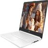 HP 14" Business Laptop Computer, Windows 11 Home 16GB RAM 576GB Storage (64GB eMMC+512GB SD Card), Intel Celeron Quad-core Processor, 1-Year Microsoft Office 365, NLY Earphones, Snowflake White view 3