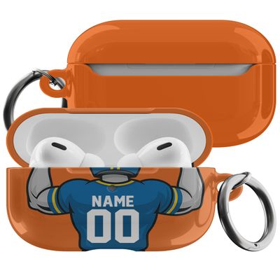 Merry Craft Works Compatible with AirPods Apple 1 & 2 and Pro 1 & 2 - Custom Football Case - Personalized Protective Designer Cover - Customize with Your Name and Number