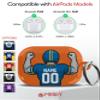 Merry Craft Works Compatible with AirPods Apple 1 & 2 and Pro 1 & 2 - Custom Football Case - Personalized Protective Designer Cover - Customize with Your Name and Number view 3
