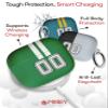 Merry Craft Works Compatible with AirPods Apple 1 & 2 and Pro 1 & 2 - Custom Football Case - Personalized Protective Designer Cover - Customize with Your Name and Number view 4