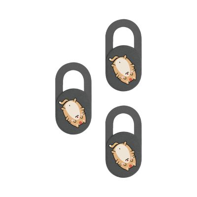 BUBEFSKD 3pcs Camera Covers Webcam Slide Web Privacy Protector Sticker Cartoon Kitten for Laptop Phone Camera Cover