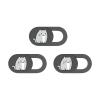 BUBEFSKD 3pcs Camera Covers Webcam Slide Web Privacy Protector Sticker Cartoon Kitten for Laptop Phone Camera Cover view 1