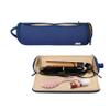 KUSSHI Travel Hair Tools Case - Heat Resistant, Machine Washable Neoprene Hair Accessories Case For Hot Tools, Flat Irons and Airwrap-Style Tools (Navy/Khaki) view 1