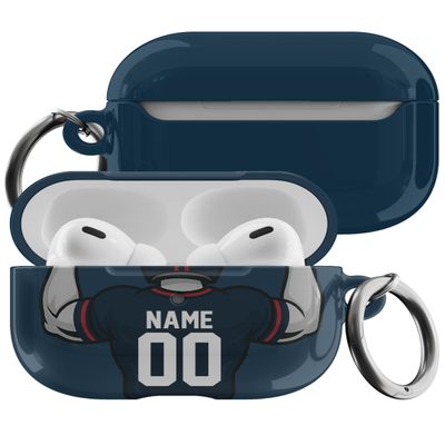 Merry Craft Works Compatible with AirPods Apple 1 & 2 and Pro 1 & 2 - Custom Football Case - Personalized Protective Designer Cover - Customize with Your Name and Number
