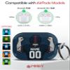 Merry Craft Works Compatible with AirPods Apple 1 & 2 and Pro 1 & 2 - Custom Football Case - Personalized Protective Designer Cover - Customize with Your Name and Number view 3