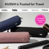 KUSSHI Travel Hair Tools Case - Heat Resistant, Machine Washable Neoprene Hair Accessories Case For Hot Tools, Flat Irons and Airwrap-Style Tools (Black/Pink) view 4