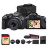 Canon EOS R10 Mirrorless Camera Kit with RF-S 18-45mm Lens | 24.2MP APS-C, 4K Video, Dual Pixel AF, 15fps Burst, Perfect for Beginner Photographers & Vloggers (5331C009) + 64GB Card + Shoulder Bag view 1
