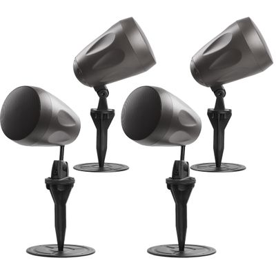 Commercial Audio 4-Pack  Forza 6.5 Outdoor Landscape Speakers, 70V/8, 80W Weatherproof, Ideal for Any Outdoor Setup