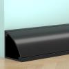 Cuttable Cable Protectors for Wall Corner, PVC Floor Cable Cover Self-Adhesive, Extension Cord Protector Protect Wires and Prevent Trips(Black,2.4 * 2.4cm/1 * 1in) view 1
