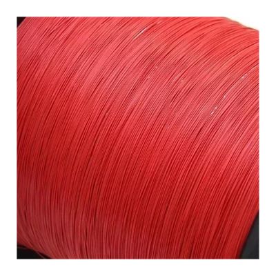 DOUDOUSUN Wires and Cables 100/500m PTFE Wire UL10064 40/36/34/32/30/28/26AWG PEP Plastic Solder High Conductivity Copper Cable Fine Micro Litz Wires and Cables(Red,500 Meters_36AWG)